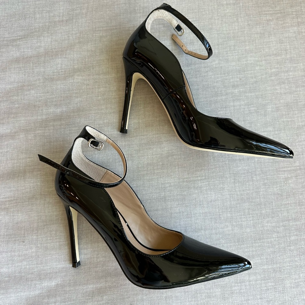 Steve Madden Vayda Black Pointed Toe Pumps Size 8 - image 2